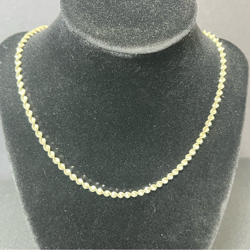 Sterling Silver Swirl 16” Necklace